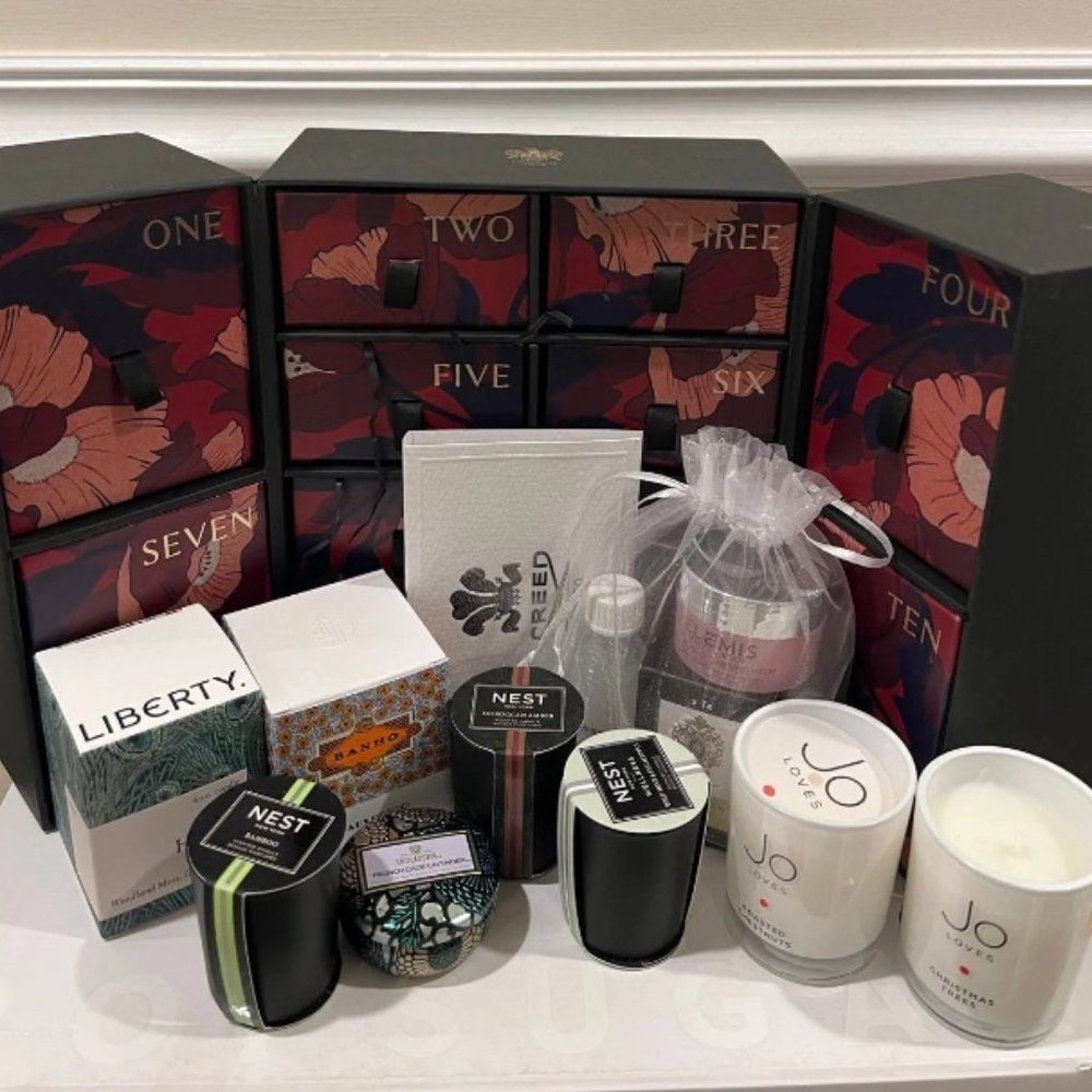 LIBERTY LONDON Advent Perfume Calendar REFILLED Jo Malone Nest Voluspa Candles